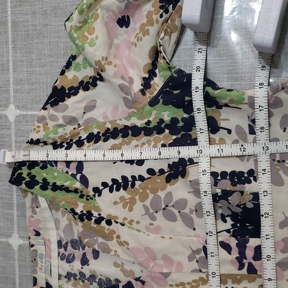 BODEN Leaf Floral 100 % Linen Dress, Size 10R - Picture 9 of 15